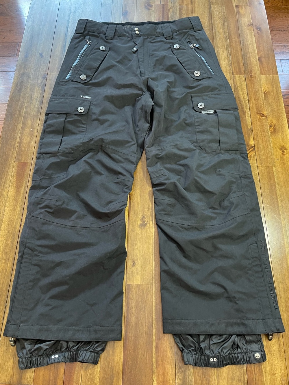 TOBE Men's Black Snowmobile Cargo Pants -
Size Large